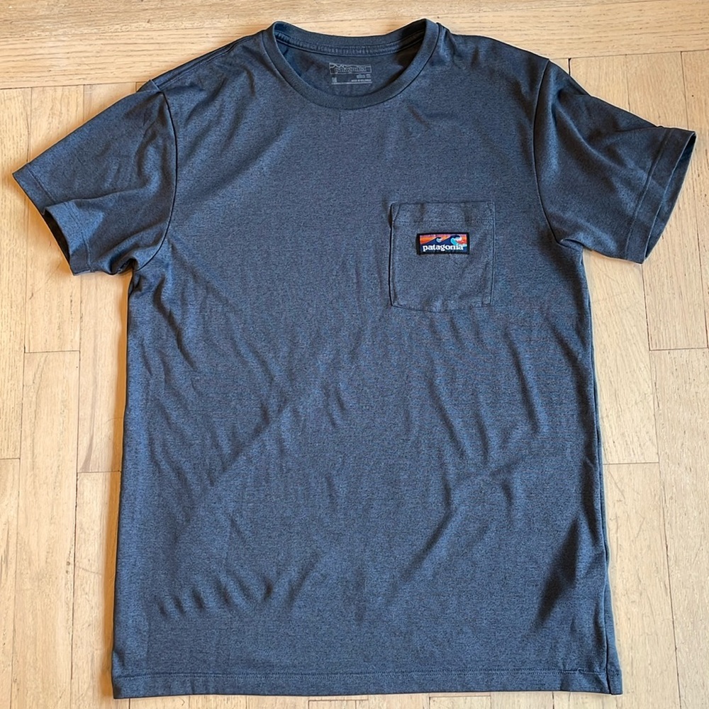 Patagonia Men’s Short Sleeved Poly Pocket T Tshirt T-Shirt Tee